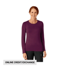 Wink Women's Silky Long Sleeve Top - Wine - Lenny's Shoe & Apparel
