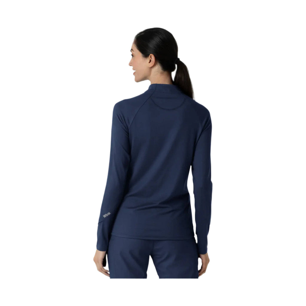 Wink Women's Watch Window Quarter Zip Top - Navy - Lenny's Shoe & Apparel