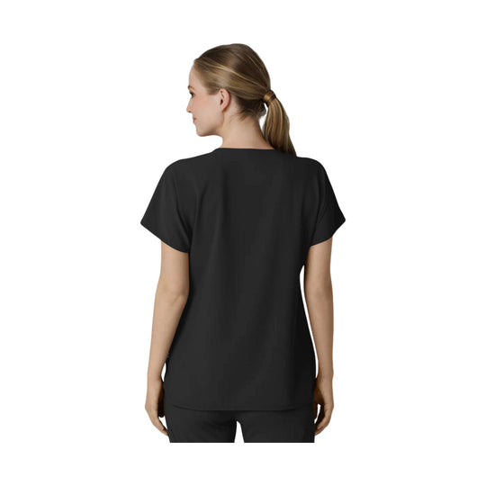 Black short-sleeve top shown from the back