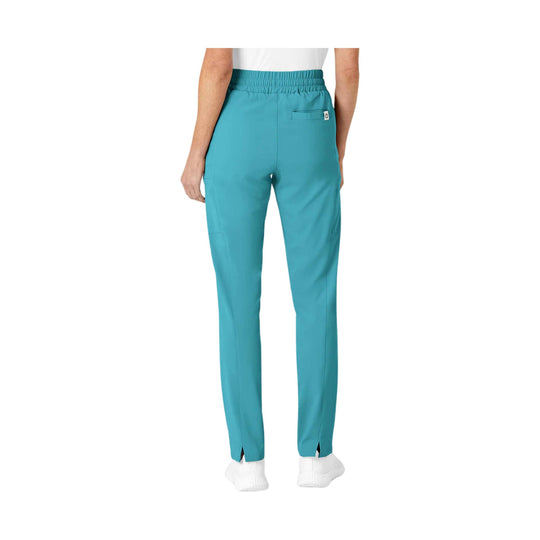 WonderWink Women's High Waist Slim Leg Scrub Pant - Teal Blue - Lenny's Shoe & Apparel