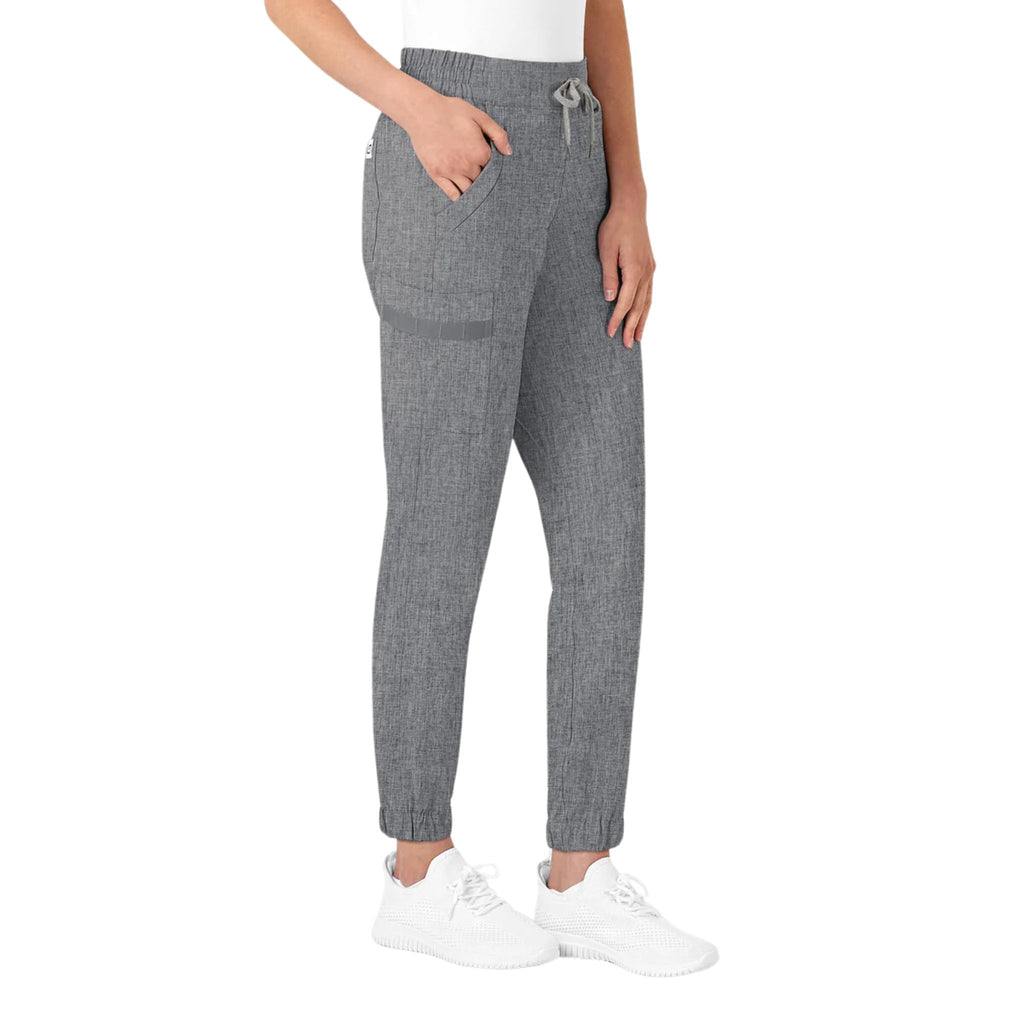 WonderWink Women's Jogger Scrub Pant - Grey Heather - Lenny's Shoe & Apparel