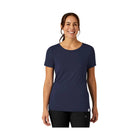 WonderWink Women's Silky Knit Short Sleeve Scrub Tee - Navy - Lenny's Shoe & Apparel