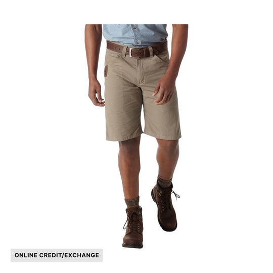 Wrangler Men's Riggs Workwear Technician Short - Dark Khaki - ONLINE CREDIT/EXCHANGE - Lenny's Shoe & Apparel