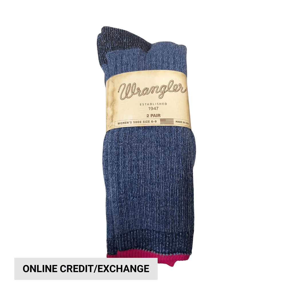 Wrangler Women's 2 Pack Merino Socks - Denim - Lenny's Shoe & Apparel