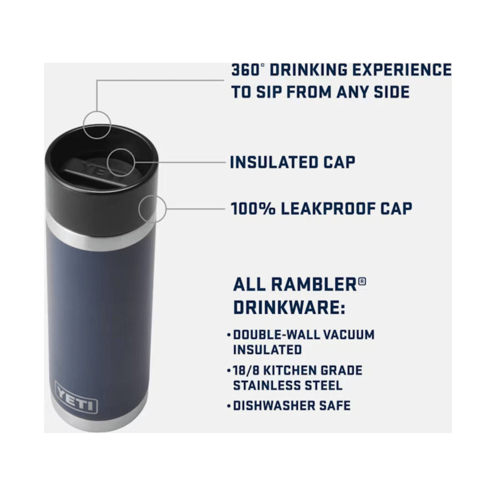 YETI Rambler 18 oz HotShot Bottle - Black - Lenny's Shoe & Apparel