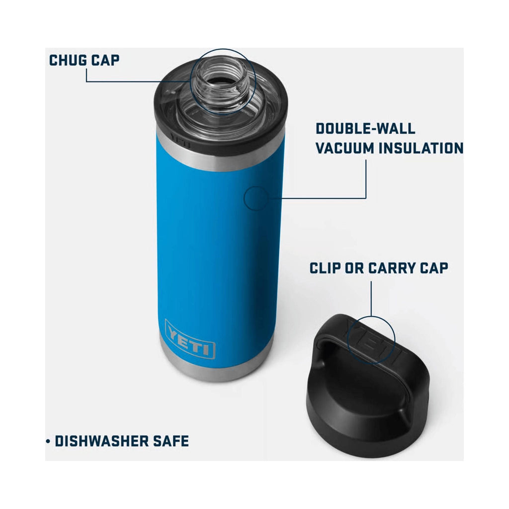 YETI Rambler 18oz Water Bottle With Chug Cap - Big Wave Blue - Lenny's Shoe & Apparel