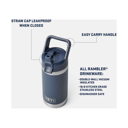 YETI Rambler JR 12 oz Kids' Water Bottle - Navy - Lenny's Shoe & Apparel