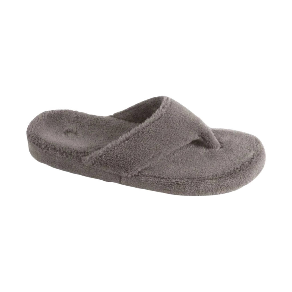 Acorn Women's Spa Thong Slipper - Grey - Lenny's Shoe & Apparel