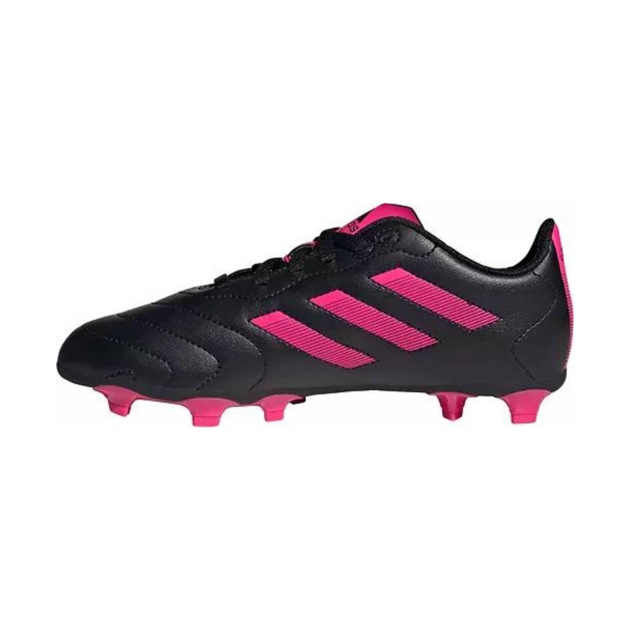 adidas Youth Goletto VIII FG Soccer Cleats, Black/Pink / 3