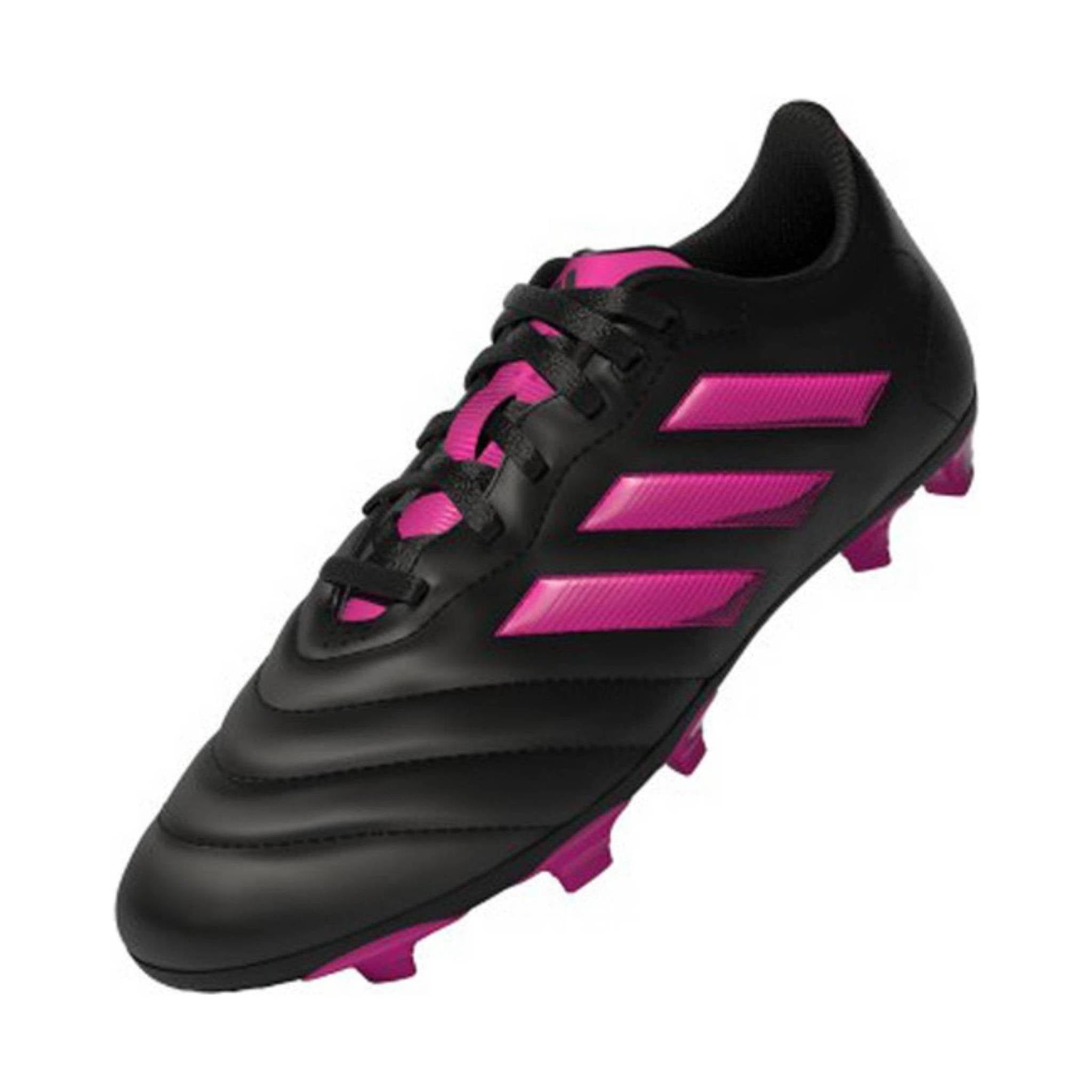 adidas Youth Goletto VIII FG Soccer Cleats, Black/Pink / 3 adidas Youth Goletto VIII FG Soccer Cleats, Black/Pink / 3