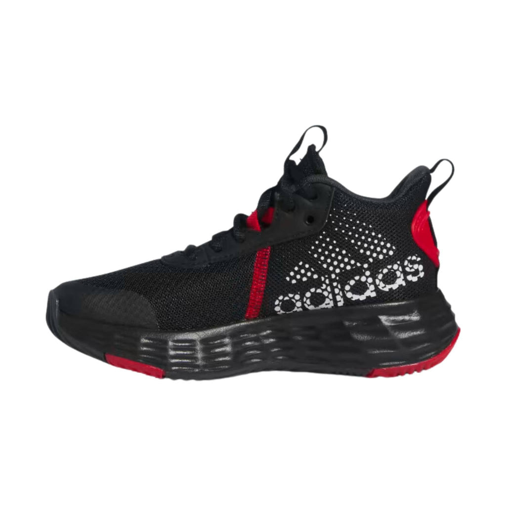Adidas Kids' Own The Game Basketball Shoes - Black/White/Red - Lenny's Shoe & Apparel