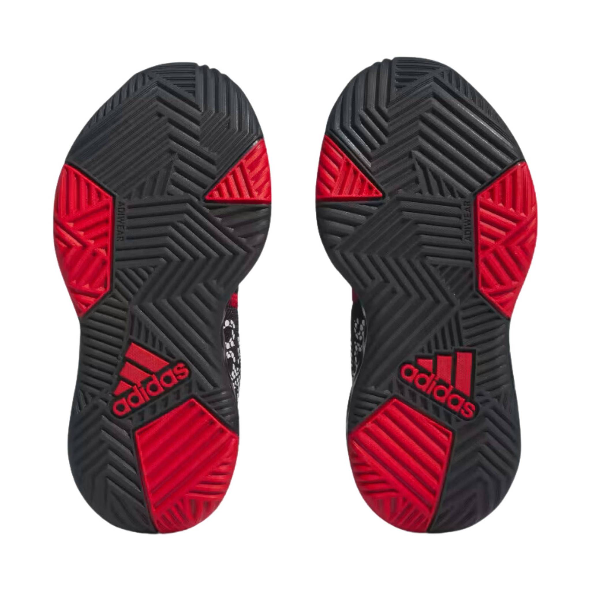 Black and red adidas basketball shoes Clearance
