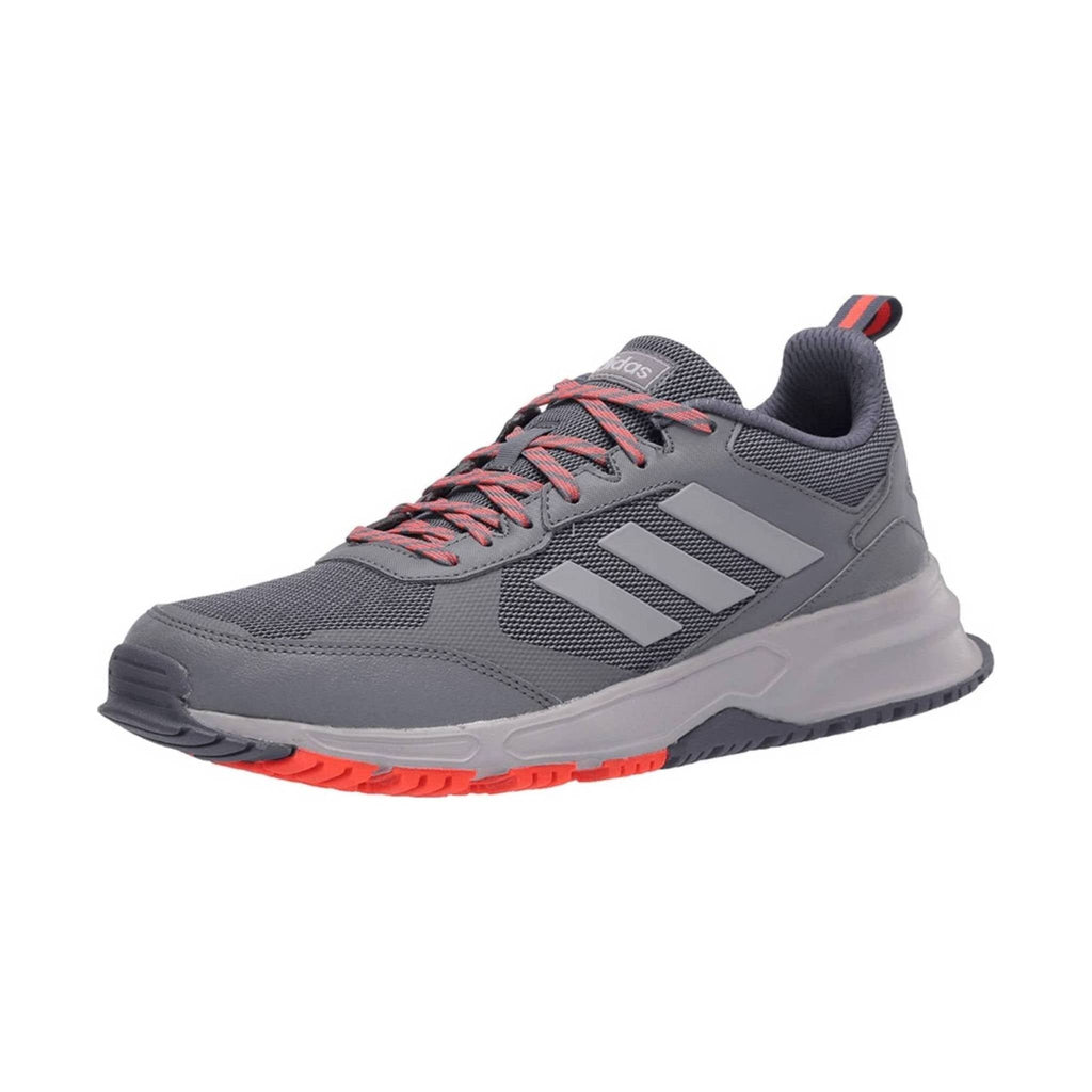 Adidas Men's Rockadia Trail 3.0 Running Shoe - Grey/Red - Lenny's Shoe & Apparel