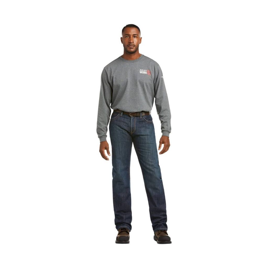 Ariat Men's Flame Resistant M4 Relaxed Basic Boot Cut Jeans - Shale - Lenny's Shoe & Apparel