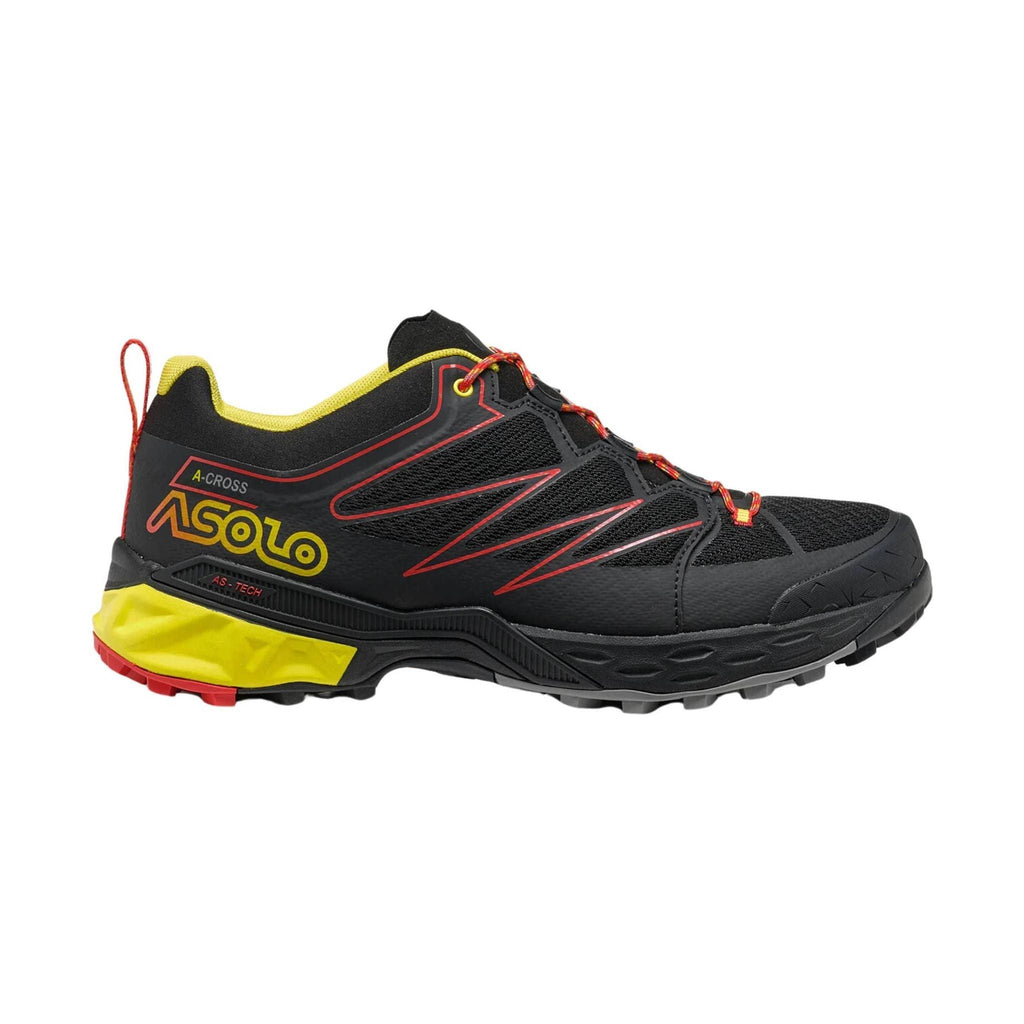 Asolo Men's Softrock Hiking Shoes - Black/Yellow - Lenny's Shoe & Apparel