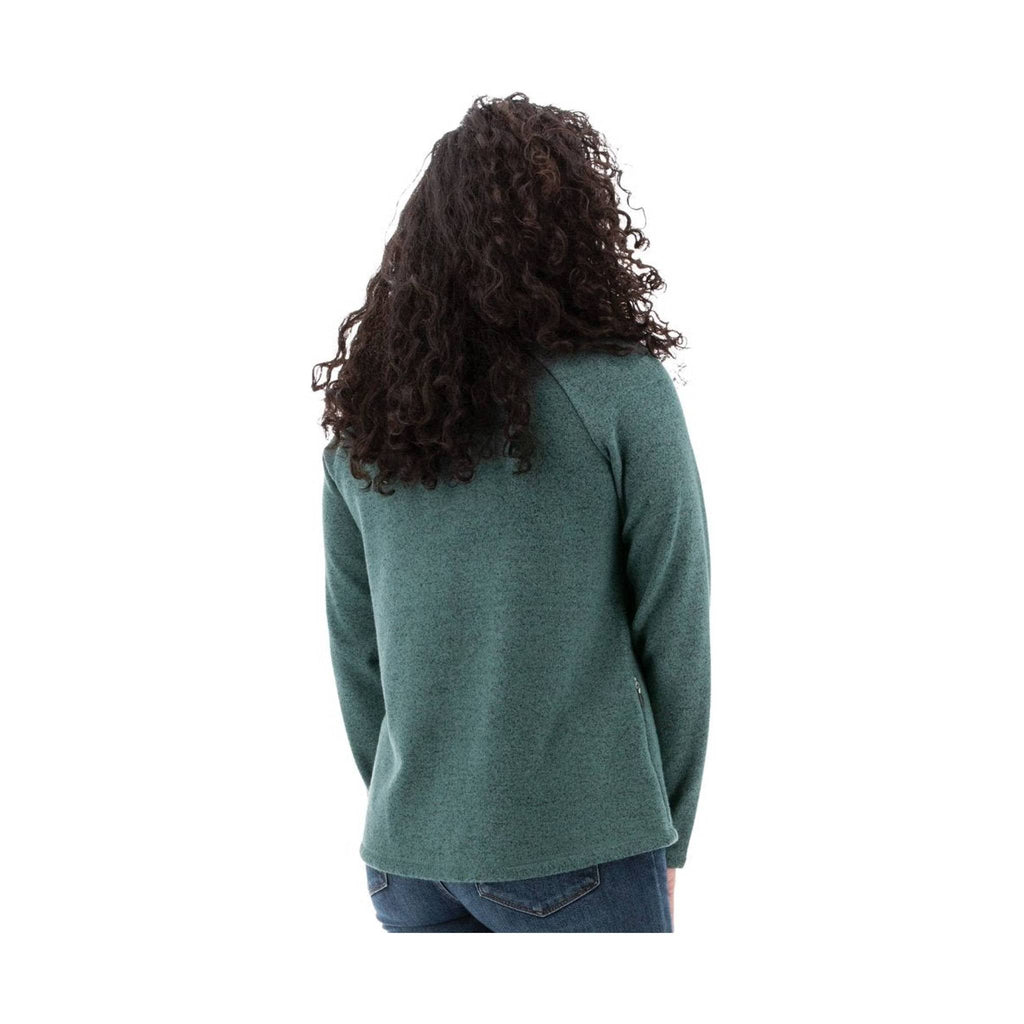 Aventura Women's Harlow Zip Neck Top - Silver Pine - Lenny's Shoe & Apparel