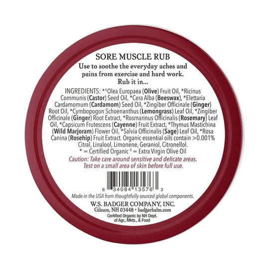 Badger Sore Muscle Rub - 2oz Tin - Lenny's Shoe & Apparel