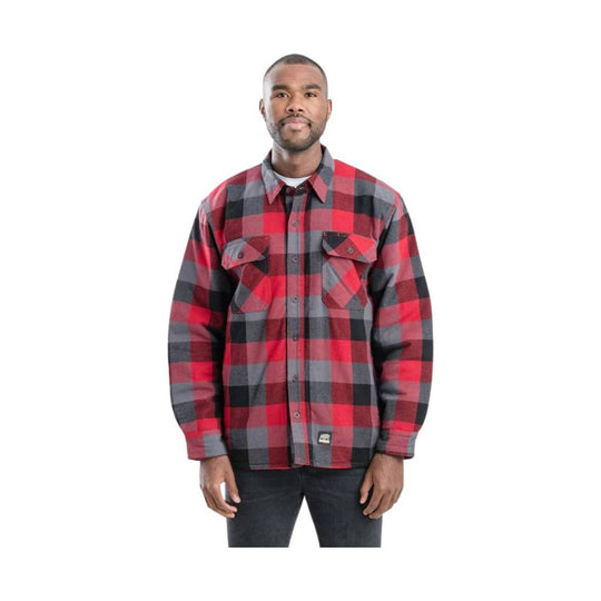 red plaid mens dress shirt Ash & Erie Forge Red Plaid Button-Down Shirt for Short Men Forge Red Plaid / S / Standard