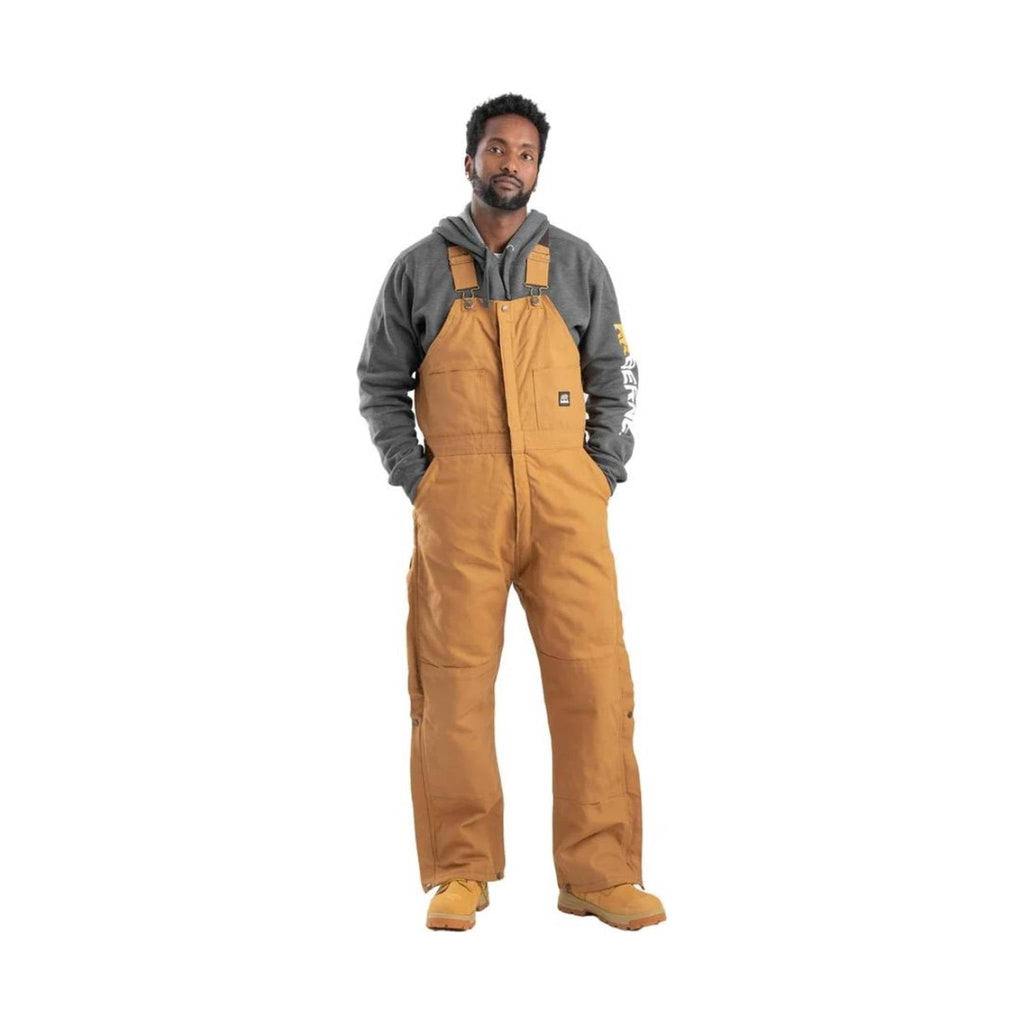 Berne Men's Heritage Deluxe Insulated Bib Overall - Brown - Lenny's Shoe & Apparel