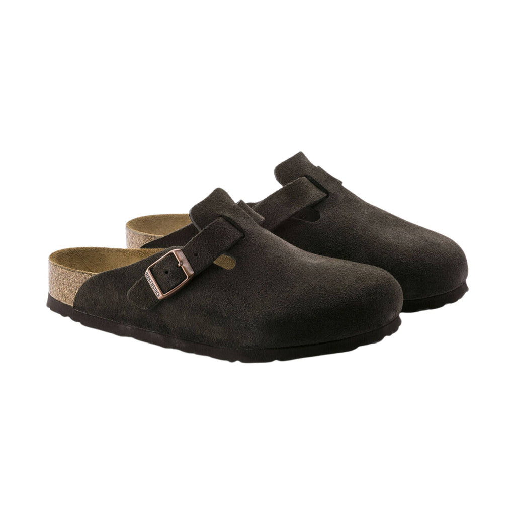 Birkenstock Boston Soft Footbed - Suede Mocha - Lenny's Shoe & Apparel