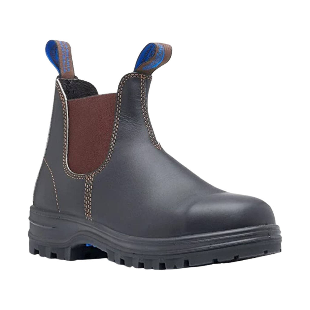 Blundstone Men`s Work Safety Steel Toe Boot - Stout Brown - Lenny's Shoe & Apparel