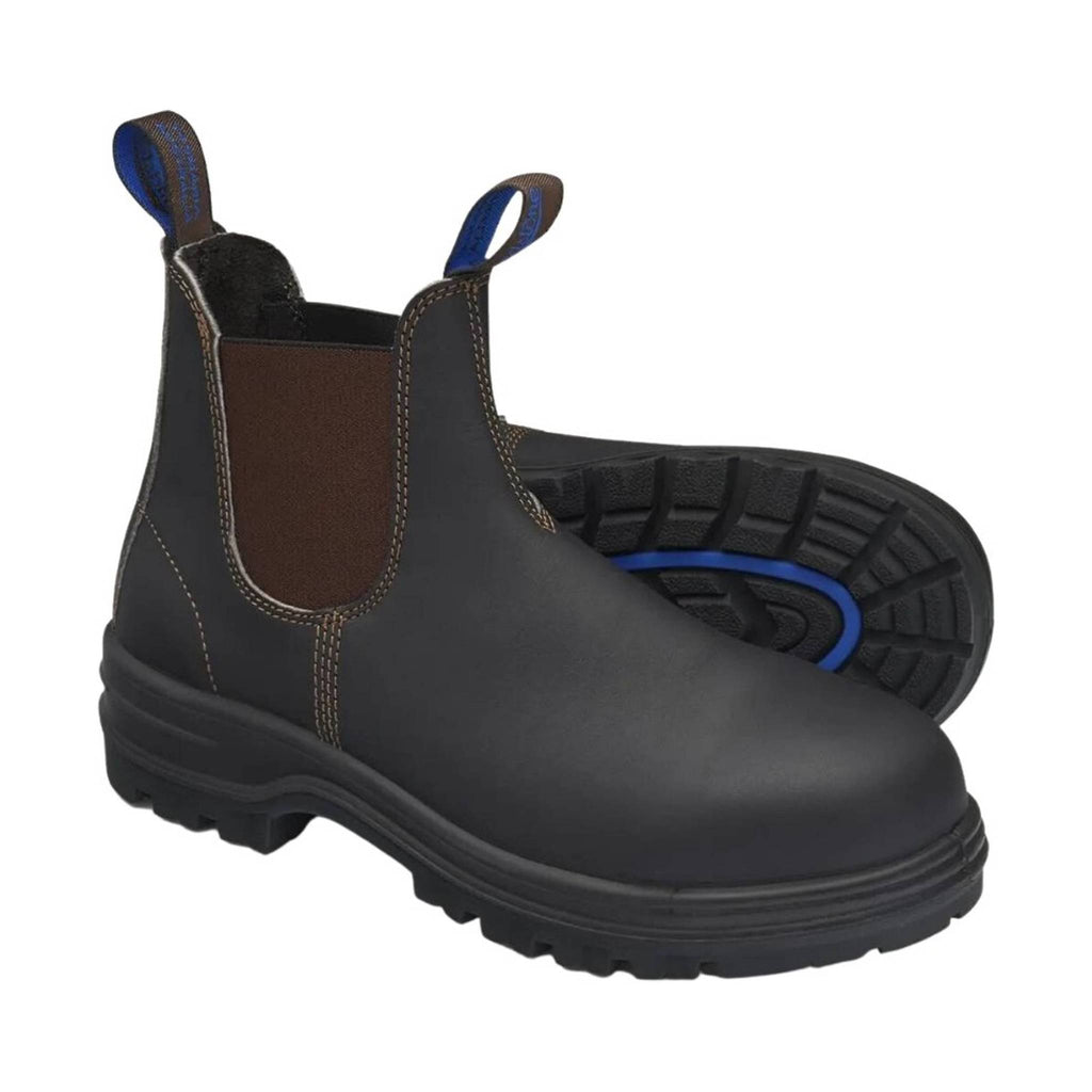 Blundstone Men`s Work Safety Steel Toe Boot - Stout Brown - Lenny's Shoe & Apparel