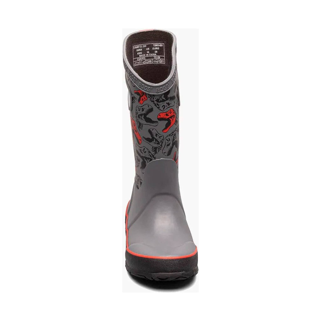 Bogs Kids' Cool Dino Rain Boot - Gray - Lenny's Shoe & Apparel