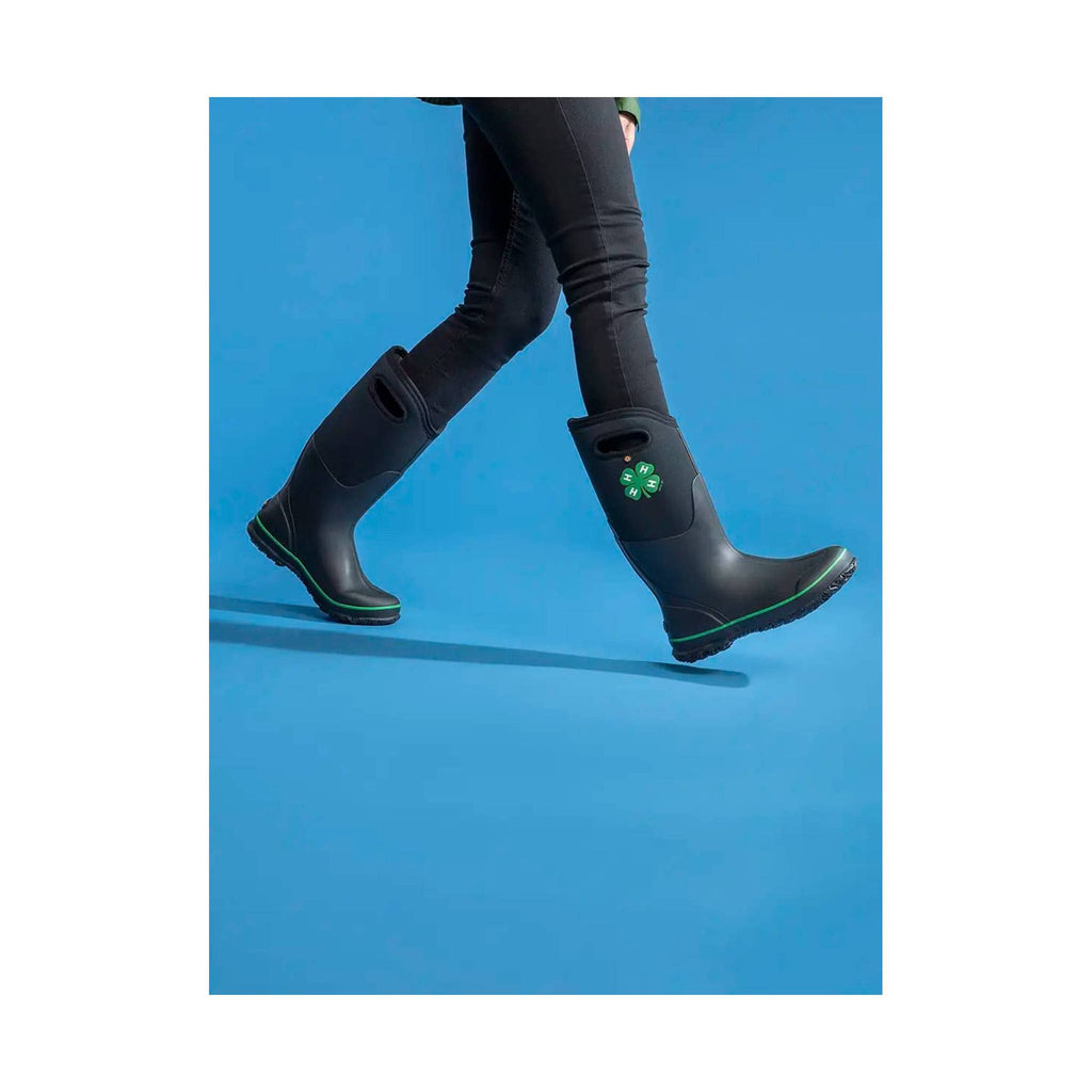 Bogs Women's Classic Tall 4-H Rain Boot - Black - Lenny's Shoe & Apparel