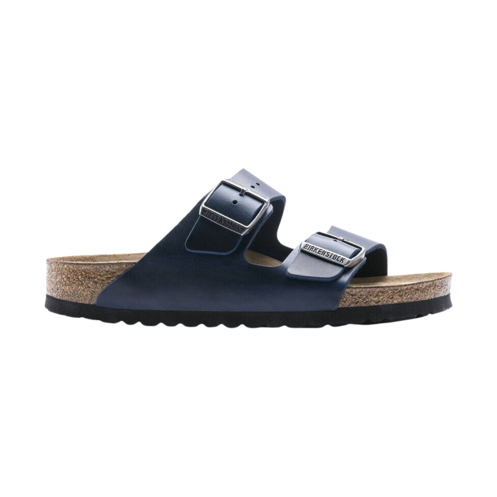 Brikenstock Arizona Soft Footbed Sandal - Oiled Leather Blue - Lenny's Shoe & Apparel