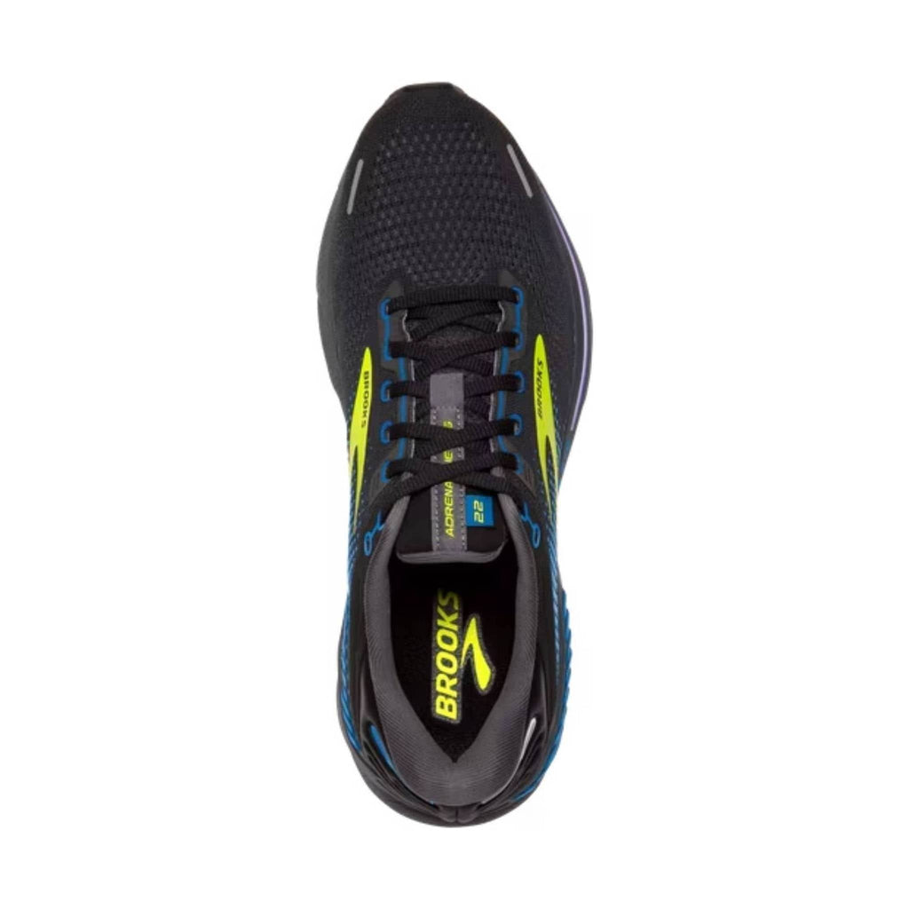 Brooks Men's Adrenaline GTS 22 Road Running Shoes - Black/Blue/Nightlife - Lenny's Shoe & Apparel
