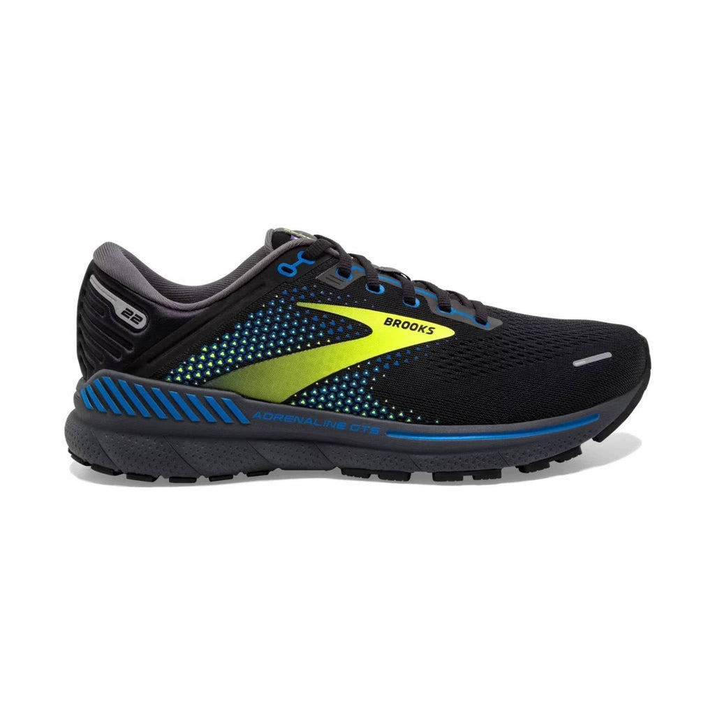 Brooks Men's Adrenaline GTS 22 Road Running Shoes - Black/Blue/Nightli ...