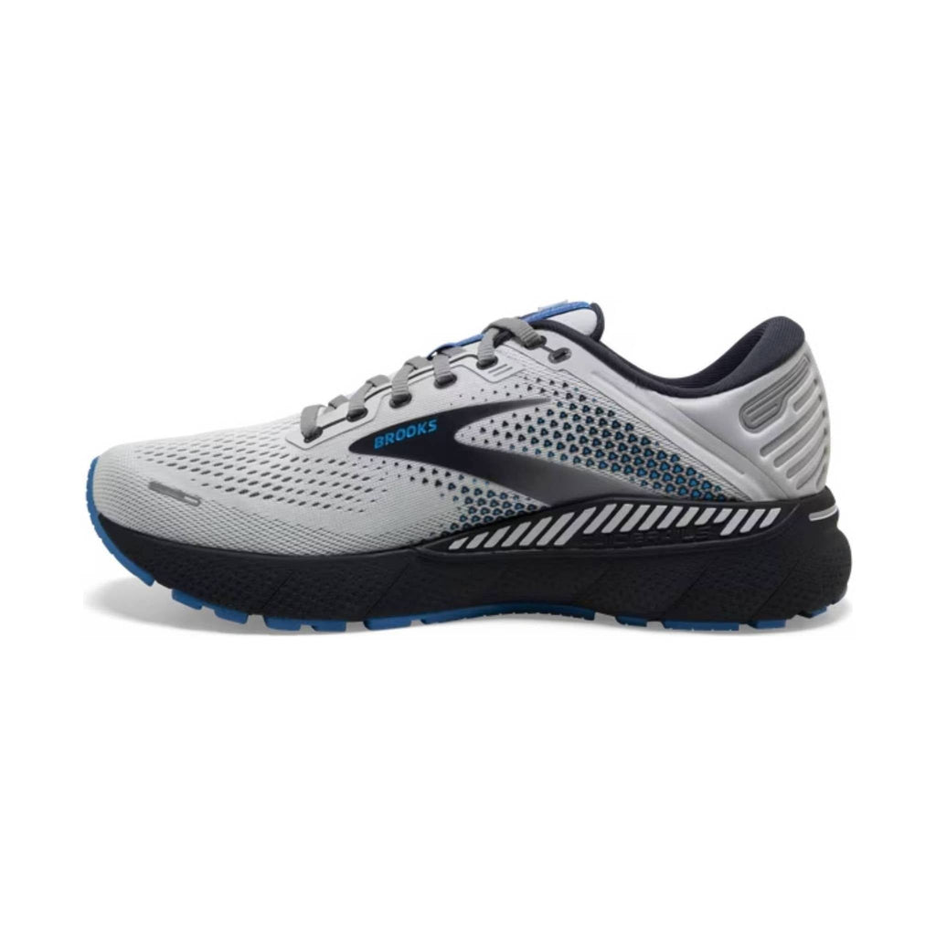 Brooks Men's Adrenaline GTS 22 Road Running Shoes - Oyster/India Ink/Blue - Lenny's Shoe & Apparel
