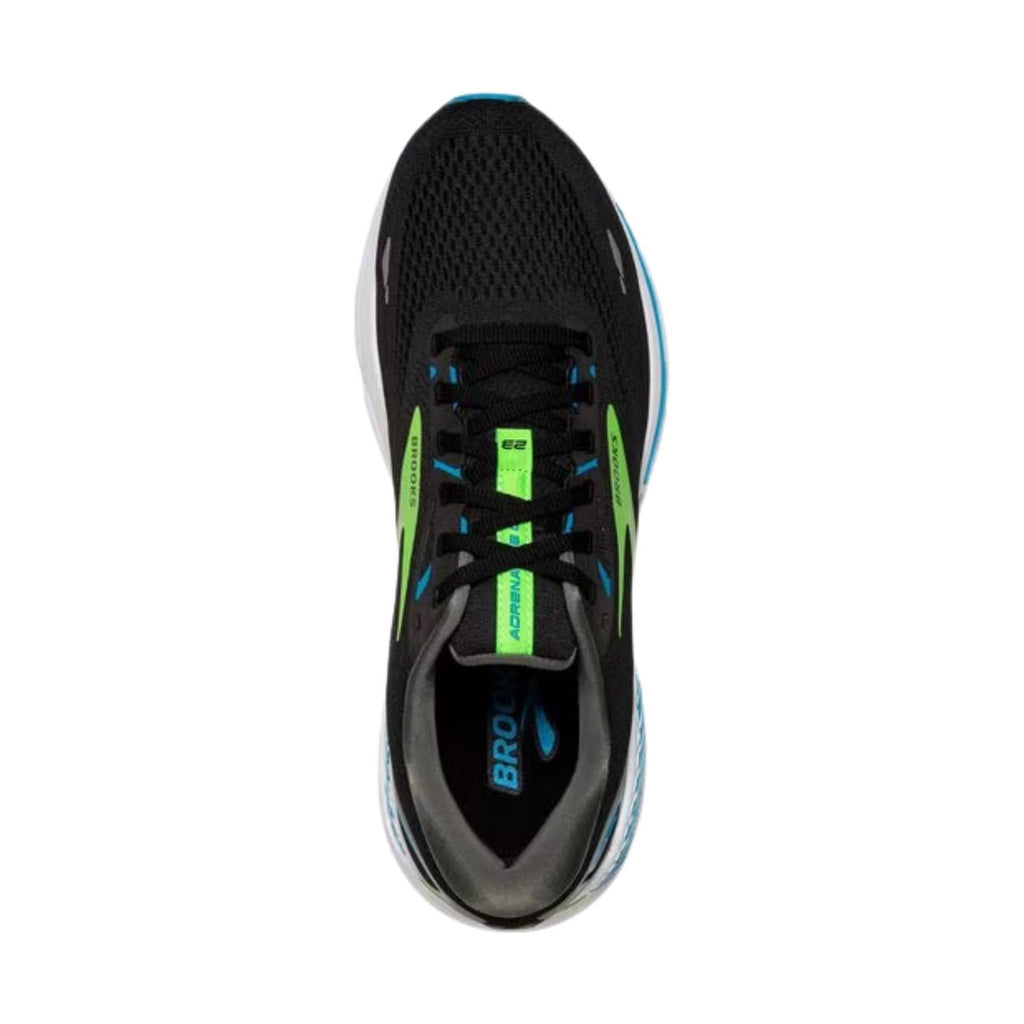 Brooks Men's Adrenaline GTS 23 Running Shoe - Black/Hawaiian Ocean/Green - Lenny's Shoe & Apparel