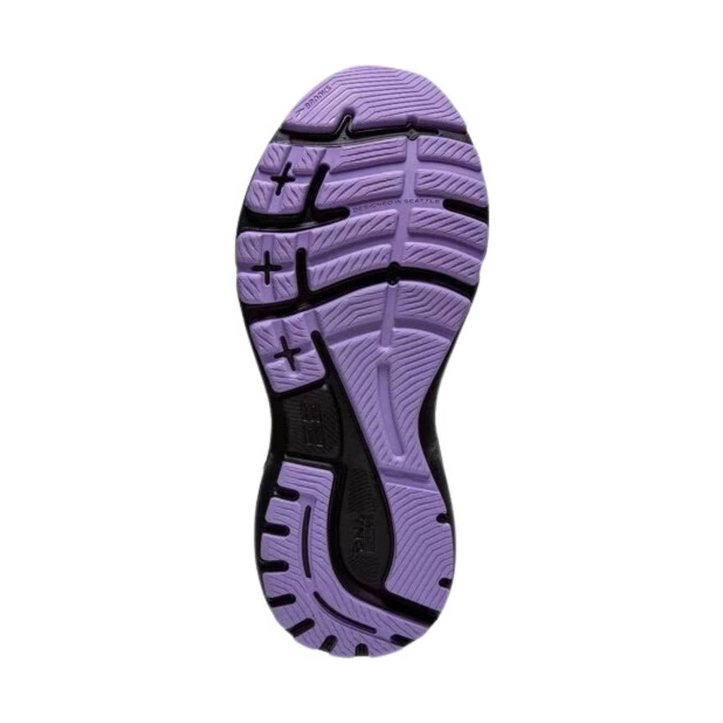 Brooks Women's Adrenaline GTS 23 Running Shoe - Grey/Black/Purple - Lenny's Shoe & Apparel