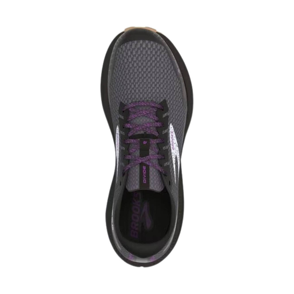 Brooks Women's Divide 4 GTX Running Shoe - Black/Blackened Pearl/Purple - Lenny's Shoe & Apparel
