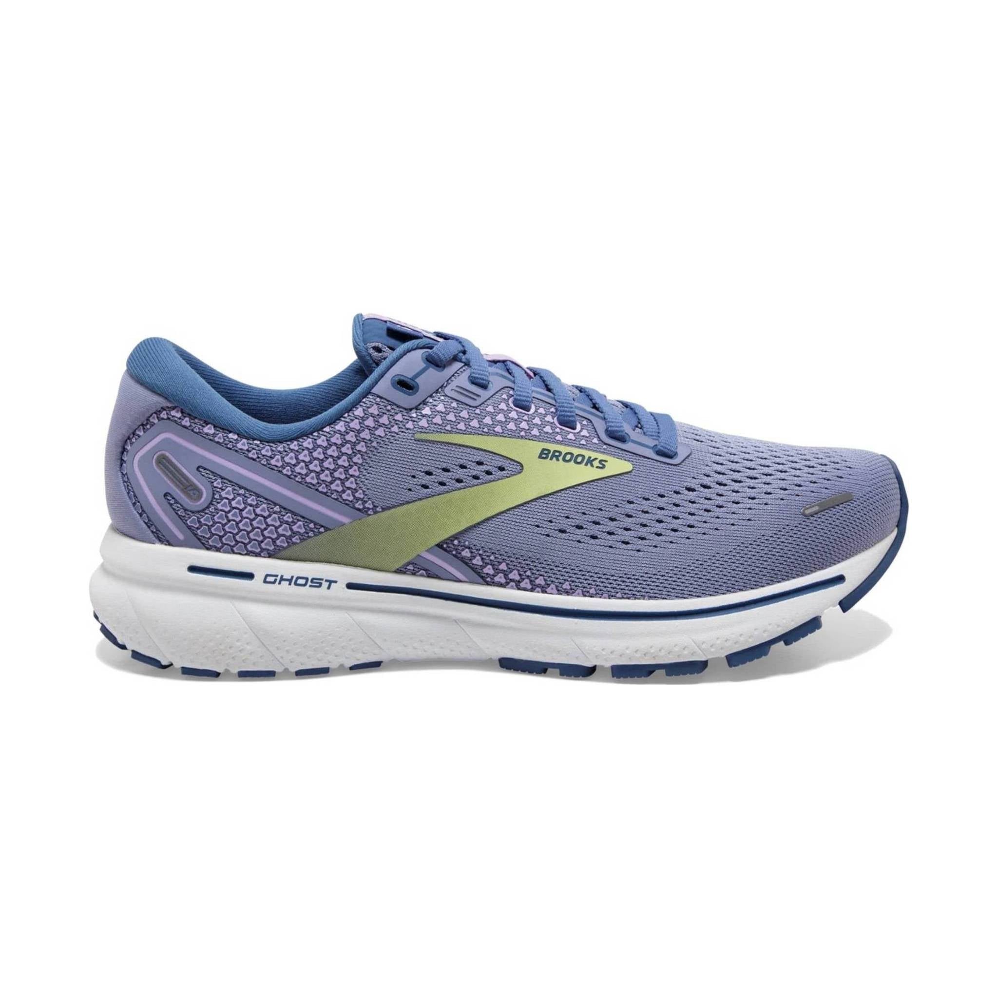 Brooks Women's Ghost 14 Athletic Shoes - Lilac/Purple/Lime