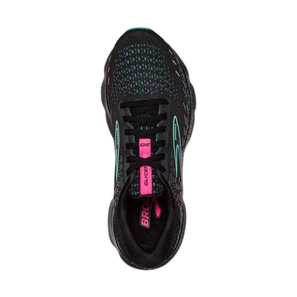 Brooks Women's Glycerin 20 Running Shoe - Black/Blue Light/Pink - Lenny's Shoe & Apparel