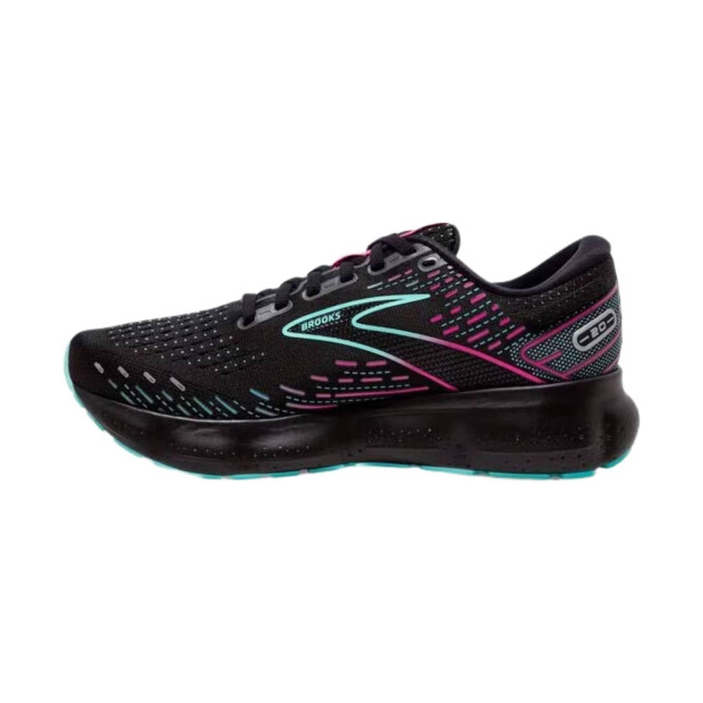 Brooks Women's Glycerin 20 Running Shoe - Black/Blue Light/Pink - Lenny's Shoe & Apparel