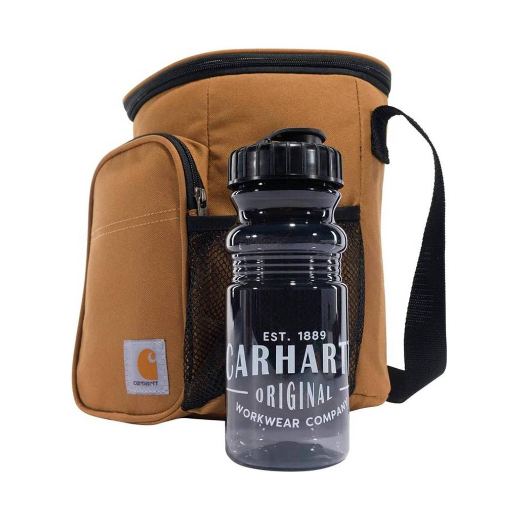 Carhartt Insulated 10 Can Vertical Cooler + Water Bottle - Gray - Lenny's Shoe & Apparel