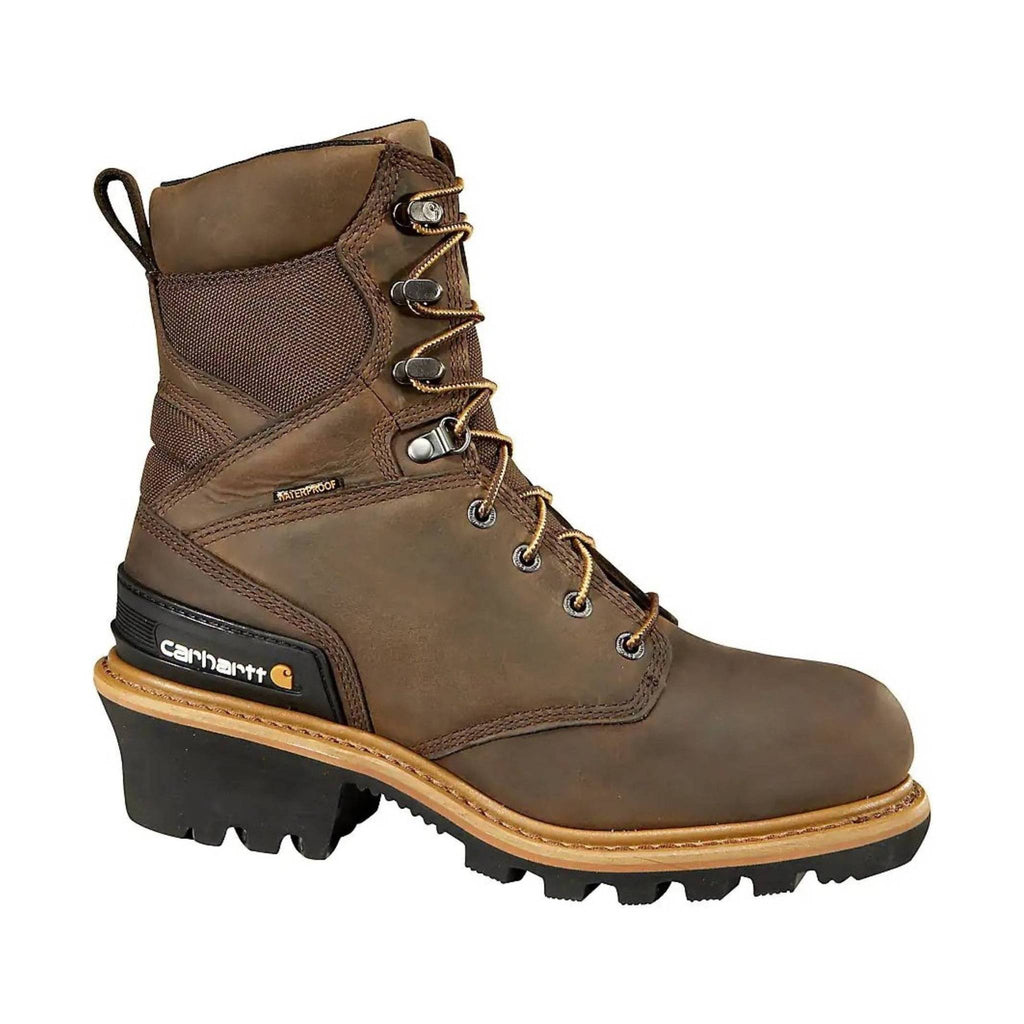 Carhartt Men's 8-Inch Insulated Composite Toe Climbing Boot - Crazy Horse Brown Oil Tanned - Lenny's Shoe & Apparel