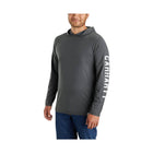 Carhartt Men's Force Relaxed Fit Midweight Long-Sleeve Graphic Hoodie - Carbon Heather - Lenny's Shoe & Apparel