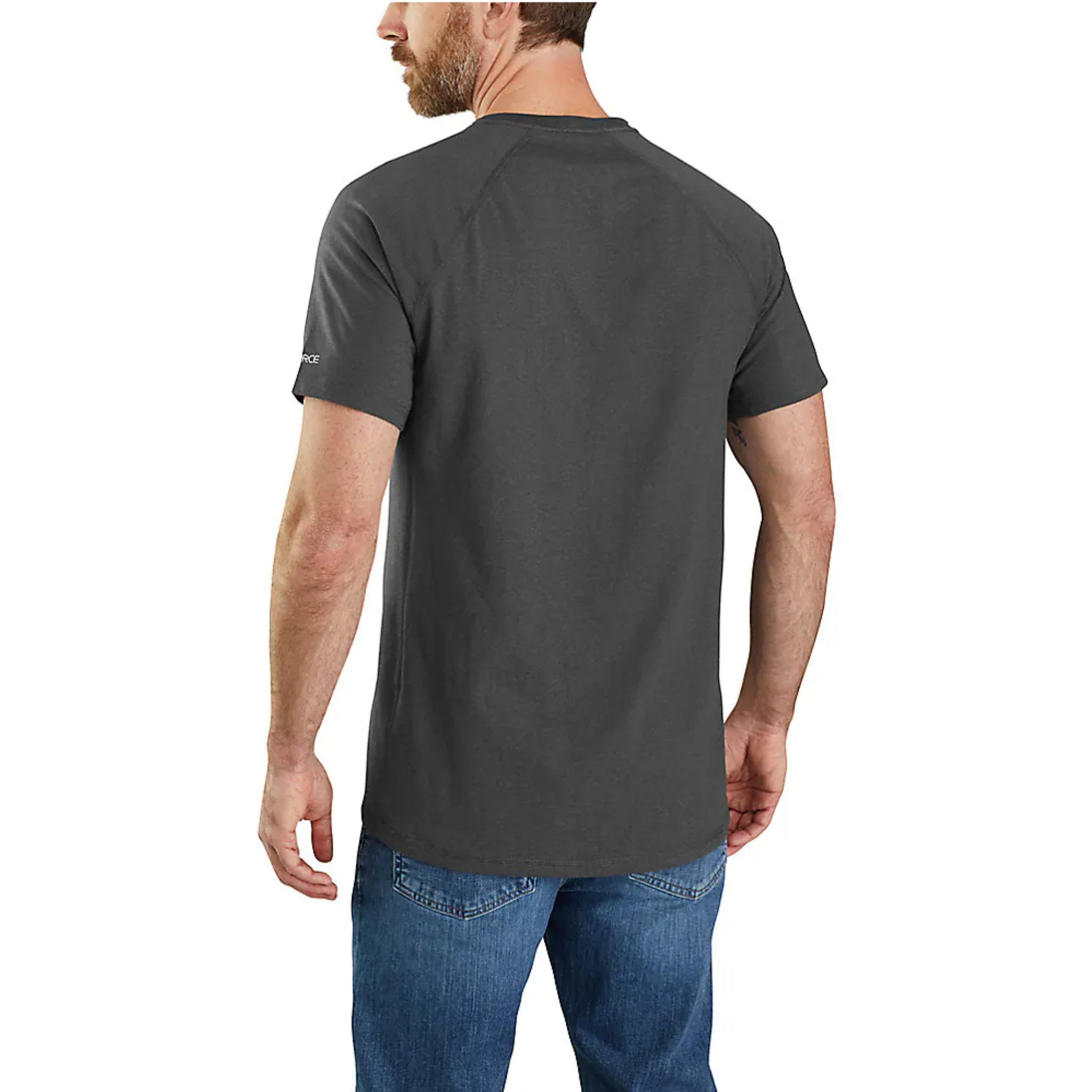 Carhartt Men's Force Relaxed Fit Midweight Short Sleeve Pocket T-Shirt - Heather Gray