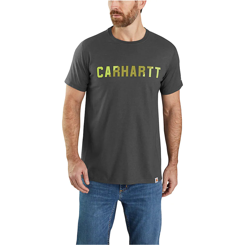 Carhartt Men's Force Relaxed Fit Midweight Short-Sleeve Graphic T-Shirt - Carbon Heather - Lenny's Shoe & Apparel