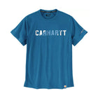 Carhartt Men's Force Relaxed Fit Midweight Short-Sleeve Graphic T-Shirt - Marine Blue - Lenny's Shoe & Apparel