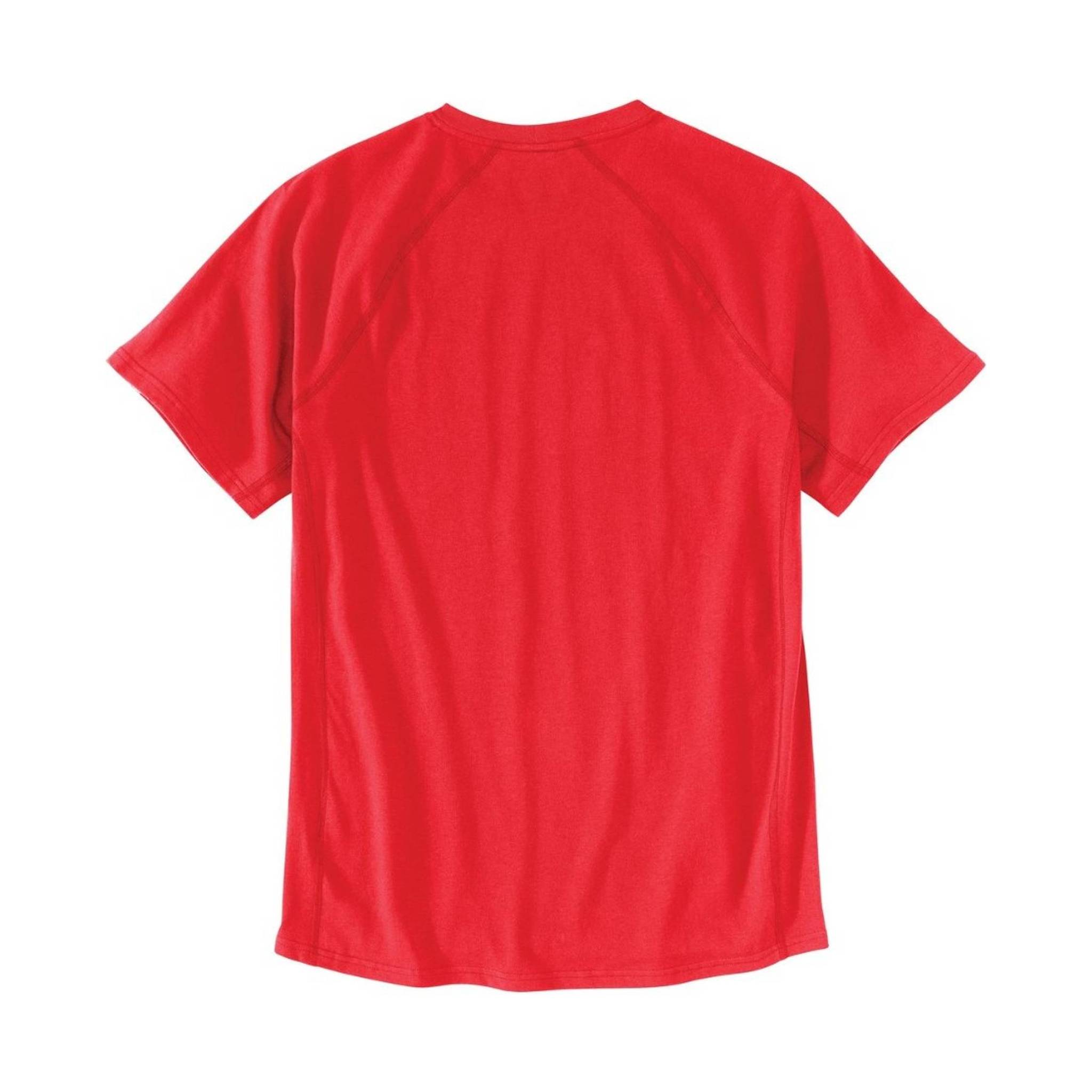Carhartt Men's Force Relaxed Fit Short-Sleeve Pocket T-Shirt - Fire Red