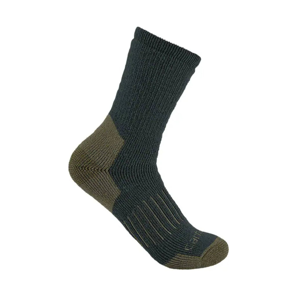 Carhartt Men's Heavyweight Synthetic Wool Blend Crew Sock - Charcoal Heather - Lenny's Shoe & Apparel