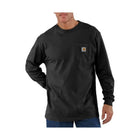 Carhartt Men's Long Sleeve Workwear Pocket T-Shirt - Black - Lenny's Shoe & Apparel