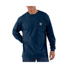 Carhartt Men's Long Sleeve Workwear Pocket T-Shirt - Navy - Lenny's Shoe & Apparel