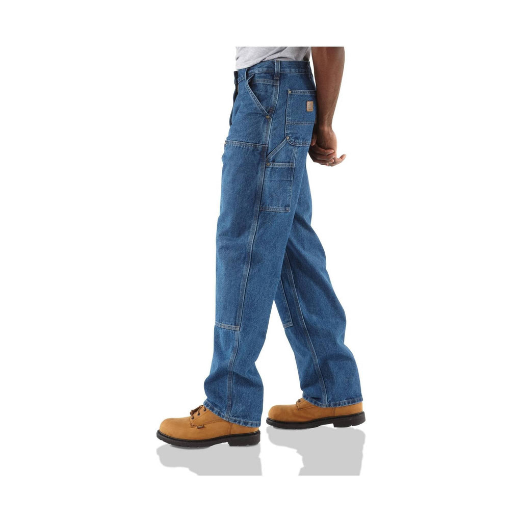 Carhartt Men's Loose/Original-Fit Double-Front Washed Logger Dungaree - Darkstone - Lenny's Shoe & Apparel