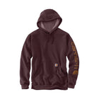 Carhartt Men's Midweight Hooded Logo Sweatshirt - Port - Lenny's Shoe & Apparel